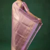Lavender Banarasi Brocade Saree with Unstitched Blouse