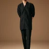 Black Banarasi Silk Indowestern Bandi Set