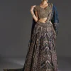 Navy Blue Lehenga With Regal Sparkle