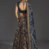 Navy Blue Lehenga With Regal Sparkle