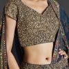 Navy Blue Lehenga With Regal Sparkle