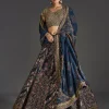Navy Blue Lehenga With Regal Sparkle