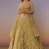 Citrus Green Banarasi Silk Lehenga Set With Sequins And Bead Detailing