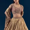 Purple Banarasi Silk Bridesmaid Lehenga Set