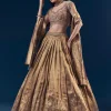 Purple Banarasi Silk Bridesmaid Lehenga Set
