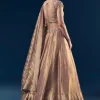 Purple Banarasi Silk Bridesmaid Lehenga Set with Hand Embroidery