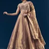 Purple Banarasi Silk Bridesmaid Lehenga Set with Hand Embroidery