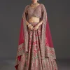 Pink Lehenga With Sequins And Zari Glow