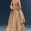 Gold Banarasi Silk Bridesmaid Lehenga With Heavy Hand Embroidery