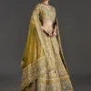 Mehendi Green Lehenga With Festive Shine