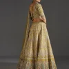 Mehendi Green Lehenga With Festive Shine