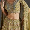 Mehendi Green Lehenga With Festive Shine