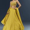 Citrus Green Banarasi Silk Bridesmaid Lehenga With Intricate Hand Embroidery