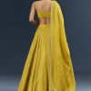 Citrus Green Banarasi Silk Bridesmaid Lehenga With Intricate Hand Embroidery