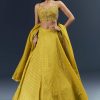 Citrus Green Banarasi Silk Bridesmaid Lehenga With Intricate Hand Embroidery