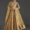 Yellow Printed Lehenga With Sequins Glow