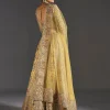 Yellow Printed Lehenga With Sequins Glow