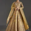 Yellow Printed Lehenga With Sequins Glow