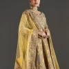 Yellow Printed Lehenga With Sequins Glow