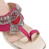 Pink Embellished Kolhapuri