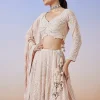 Baby Pink Lucknowi Chikankari Lehenga With Dupatta