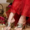 Pink Silver Festive Kolhapuri