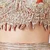 Orange Scattered Butti Embroidered Lehenga With Dupatta