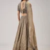 Beige Cut Dana With Sequins Embroidered Lehenga