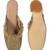 Gold Embellished Mules