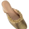Gold Embellished Mules