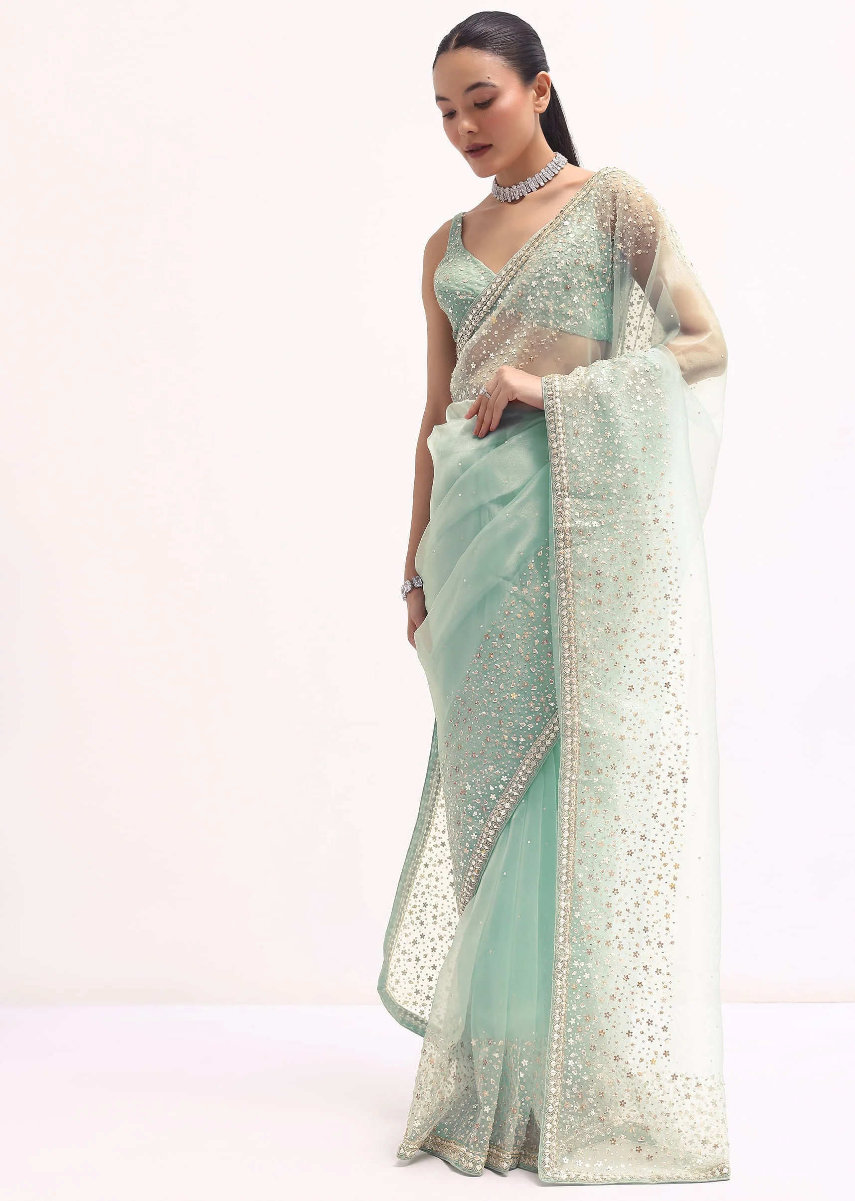 2512-sky-blue-embroidered-tissue-saree-with-unstitched-blouse-1.webp Sky Blue Embroidered Tissue Saree With Unstitched Blouse