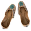 Gold & Turquoise Jutti