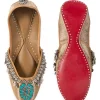 Gold & Turquoise Jutti