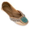 Gold & Turquoise Jutti