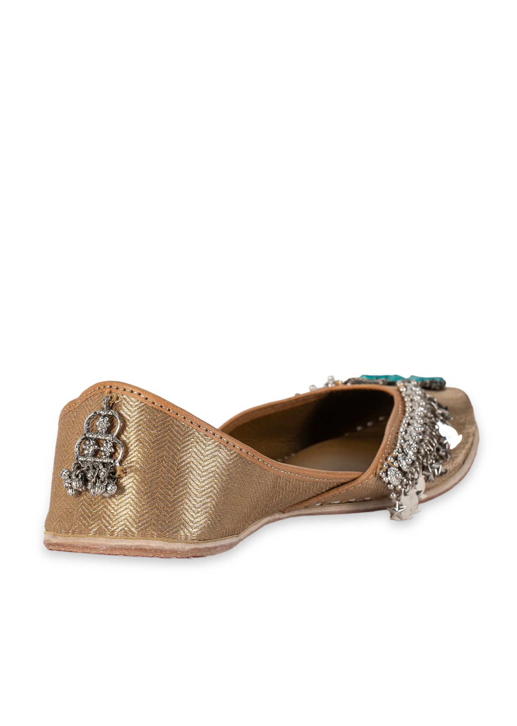 Gold & Turquoise Jutti