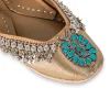 Gold & Turquoise Jutti