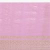 Pink Zari Woven Chanderi Saree With Unstitched Blouse