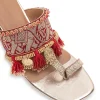 Red Tassel Detail Kolhapuri