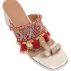 Red Tassel Detail Kolhapuri