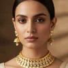 2606-gold-white-necklace-set-with-polished-kundan-detail-1.webp Gold White Necklace Set With Polished Kundan Detail