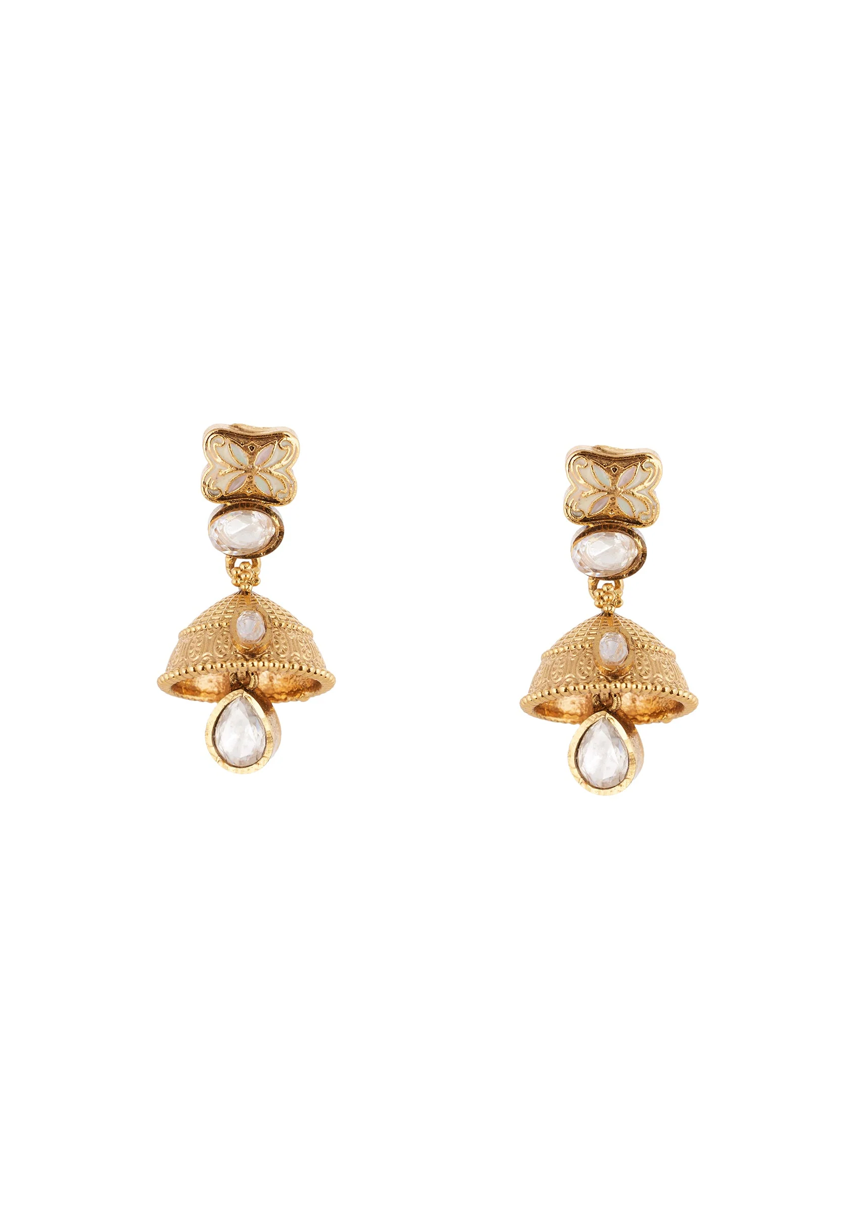 2606-gold-white-necklace-set-with-polished-kundan-detail-4.webp Gold White Necklace Set With Polished Kundan Detail