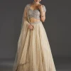 Off White Elegance With Shimmering Grace