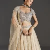 Off White Elegance With Shimmering Grace