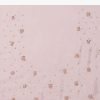 Peach Pink And Silver Toned Sequins Saree With An Embellished Border