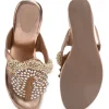 Rose Gold Embellished Wedges