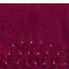 Wine Sequins Saree With An Embellished Border