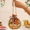 Yellow Cotton Potli Bag