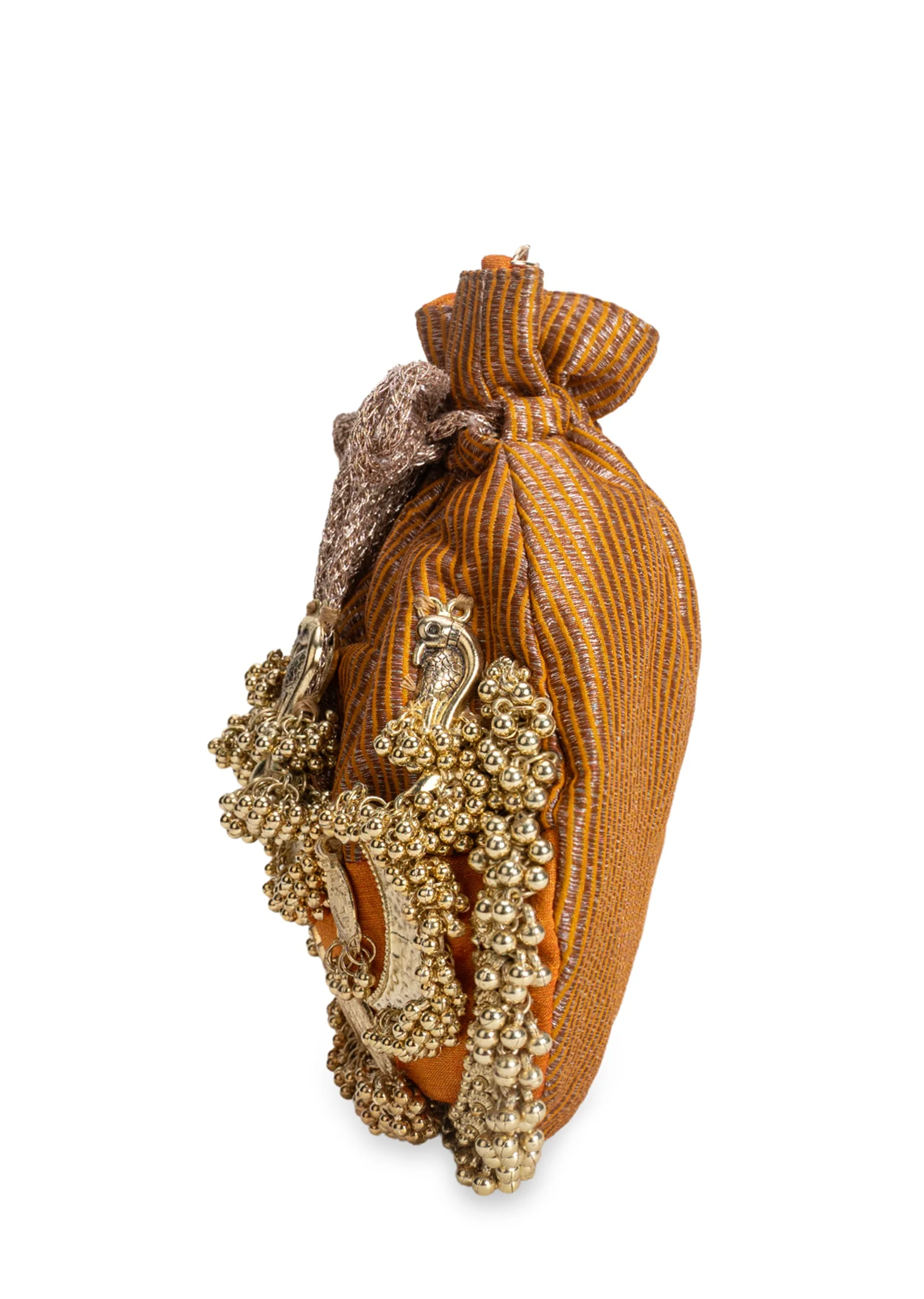 Yellow Cotton Potli Bag