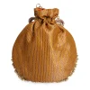 Yellow Cotton Potli Bag
