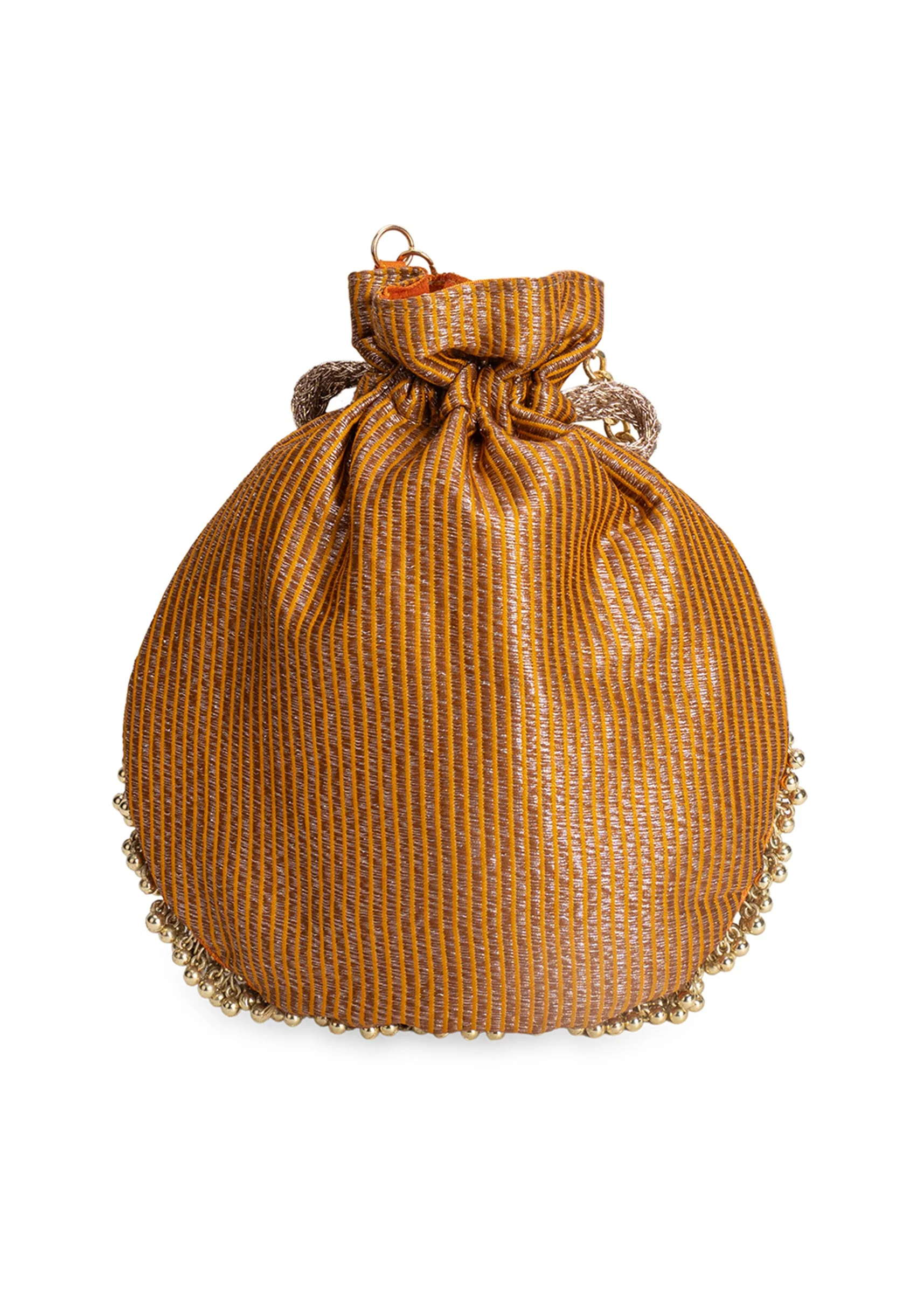 Yellow Cotton Potli Bag
